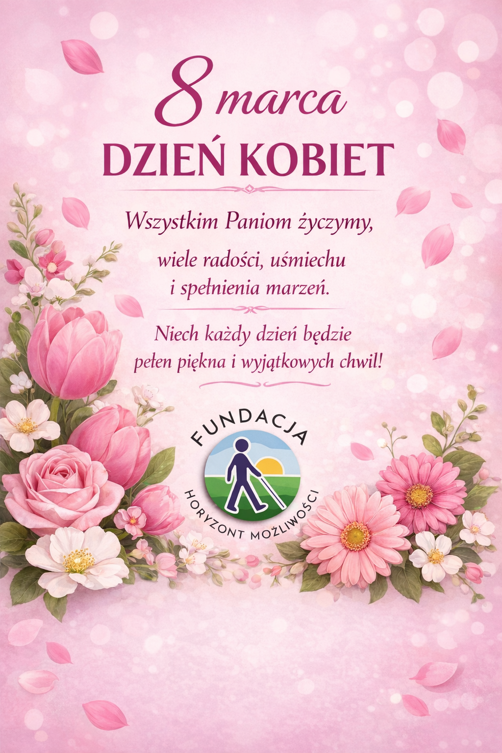 kartka z życzeniami z okazji dnia kobiet